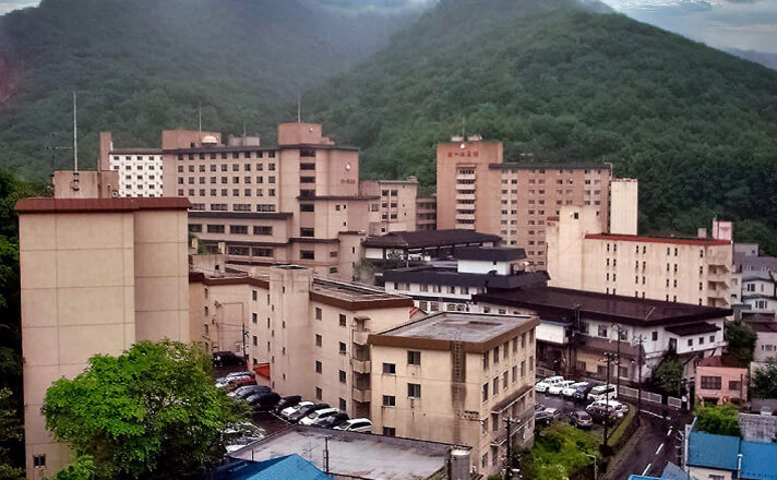 登別の温泉街を散策